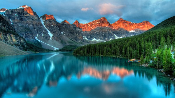 Forest Lake Mountain Nature Ultra Hd Wallpaper Wallpaper
