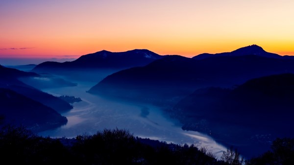 Forest Water Mountains Wallpaper