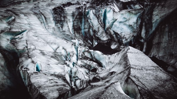Glacier Cave Surface Wallpaper