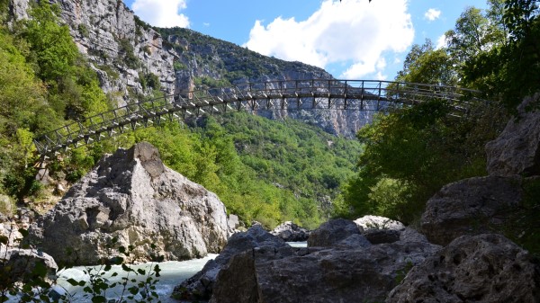Gorges Du Verdon France Provence Bridge Wallpaper