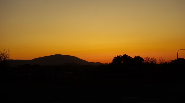 Hill Horizon Sunset Wallpaper