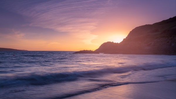 Hill Sun Sunset Wallpaper