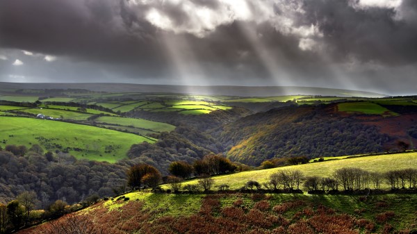 Hills Distance Landscape Wallpaper