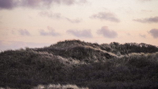 Hills Grass Clouds Wallpaper