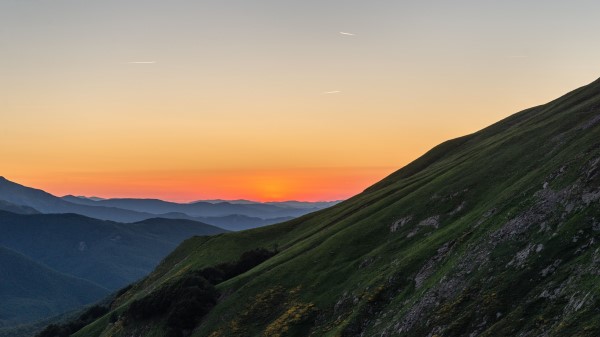 Hills Slope Relief Wallpaper