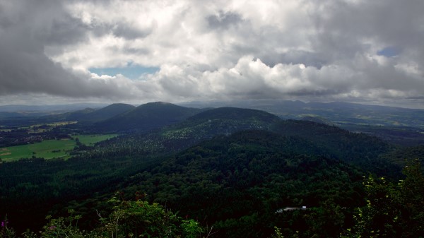 Hills Trees Bushes Image Wallpaper