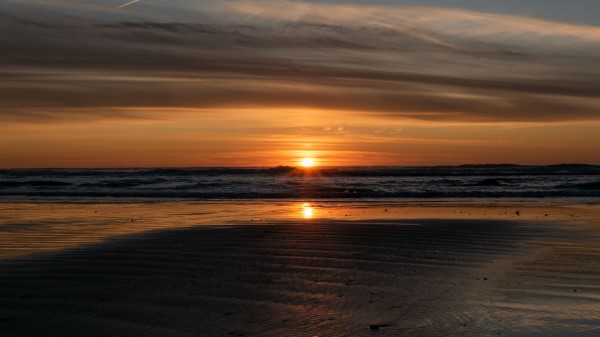 Horizon Sea Sunset Picture Wallpaper