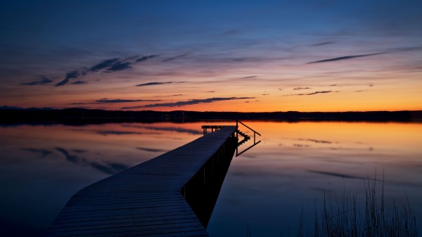 Horizon Sunset Pier Wallpaper