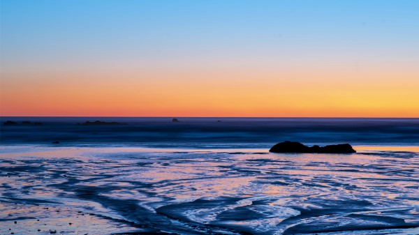 Horizon Sunset Sea Wallpaper