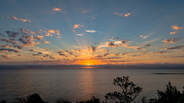 Horizon Sunset Water Wallpaper