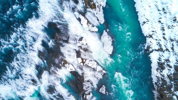 Ice Floes Ice Aerial View Wallpaper