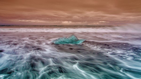 Ice Sea Waves Wallpaper
