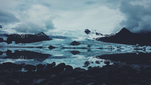 Ice Snow Stones Wallpaper