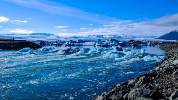 Iceland Ice Ocean Shore Wallpaper
