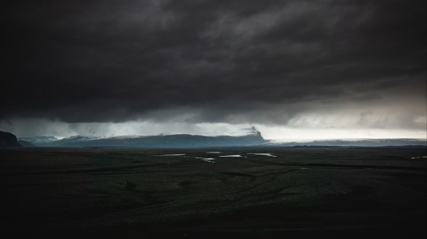 Island Dark Clouds Wallpaper