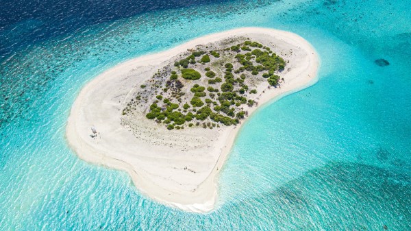 Island Ocean Aerial View Photo Wallpaper
