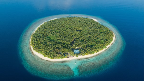 Islands Ocean Aerial View Wallpaper