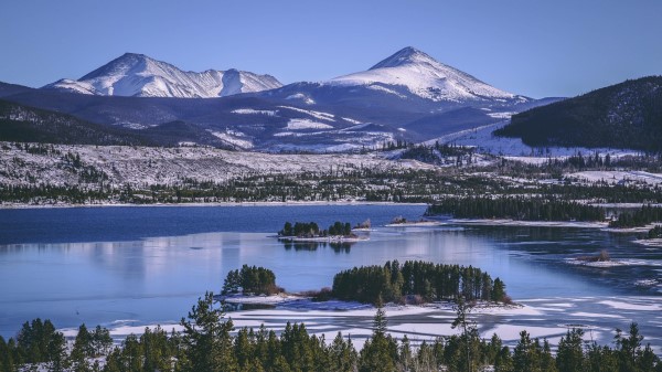 Keystone United States Lake Mountains Winter Wallpaper