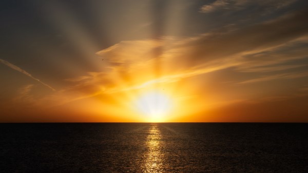 Lake Dawn Horizon Image Wallpaper