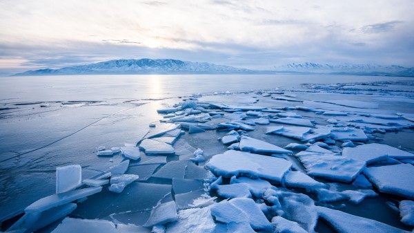 Lake Ice Shards Wallpaper