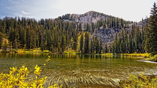 Lake Mountain Forest Autumn Landscap Wallpaper
