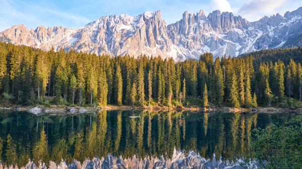 Lake Mountain Trees Wallpaper