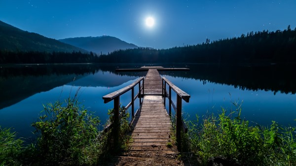 Lake Pier Reflection Ultra Hd Wallpaper Wallpaper