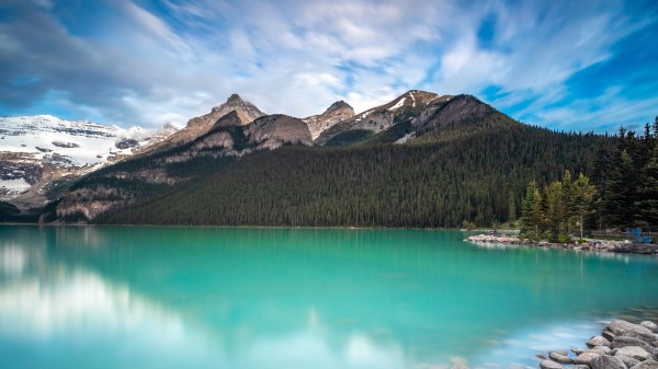 Lake Shore Mountains Wallpaper