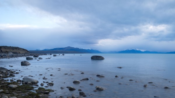 Lake Stones Mountains Wallpaper