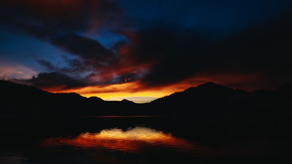 Lake Sunset Horizon Image Wallpaper