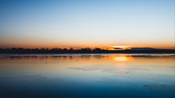 Lake Sunset Horizon Img Wallpaper