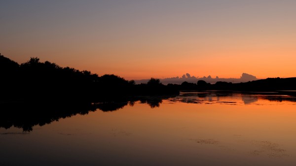 Lake Sunset Landscape Image Wallpaper