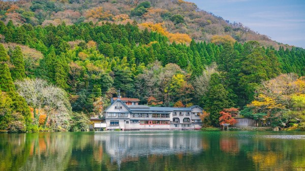 Lake Trees Structure Reflection Hdr Wallpaper