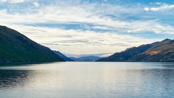 Lake Water Mountains Sky Wallpaper
