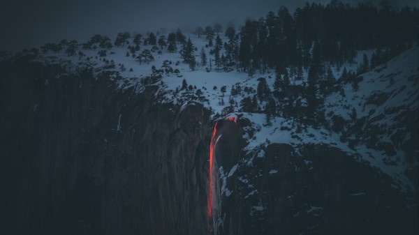 Lava Volcano Cliff Wallpaper