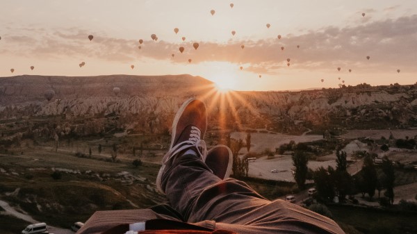Legs Landscape Sunset Wallpaper