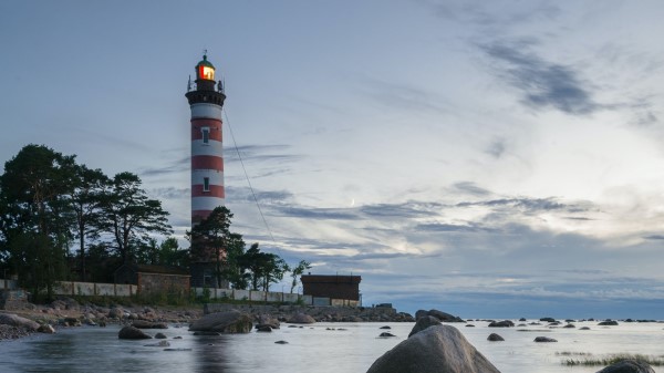 Lighthouse Coast Building Wallpaper