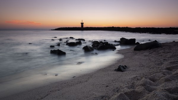 Lighthouse Coast Rocks Wallpaper