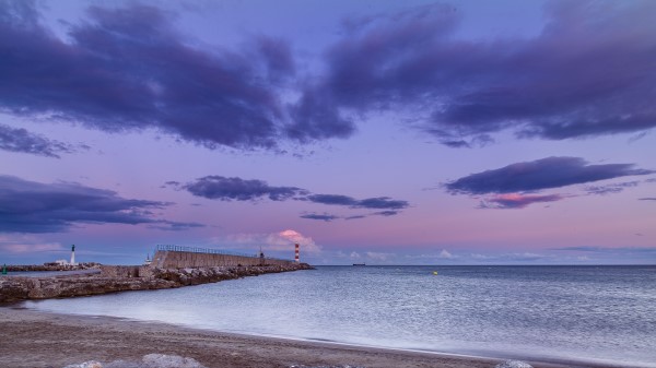 Lighthouse Pier Sea Wallpaper