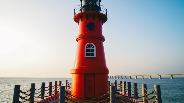 Lighthouse Sea Pier Wallpaper