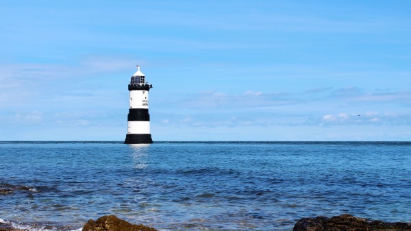Lighthouse Sea Sky Wallpaper