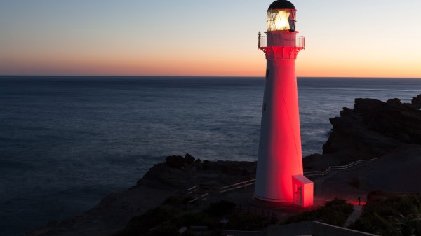 Lighthouse Sea Skyline Wallpaper