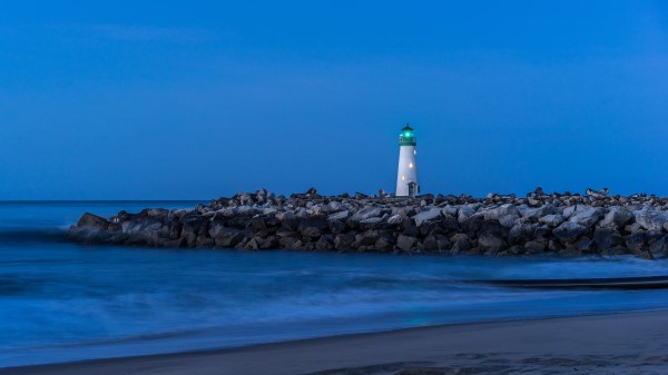 Lighthouse Stones Sea Wallpaper