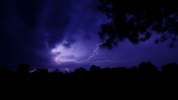 Lightning Thunderstorm Branch Wallpaper