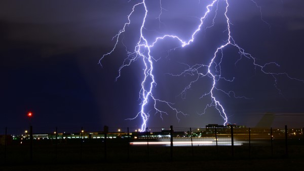 Lightning Thunderstorm City Lights Wallpaper