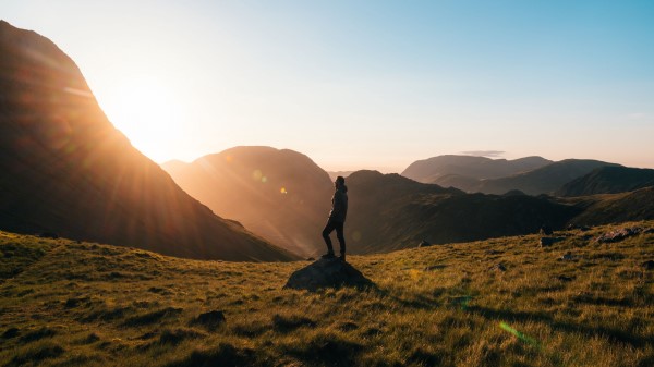 Man Mountains Hill Wallpaper