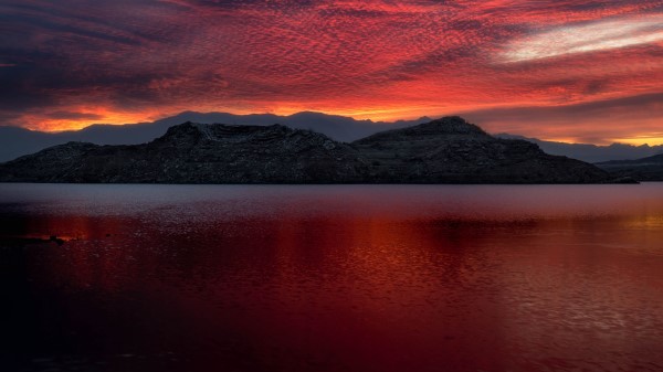 Mead Usa Lake Mountains Sunset Wallpaper