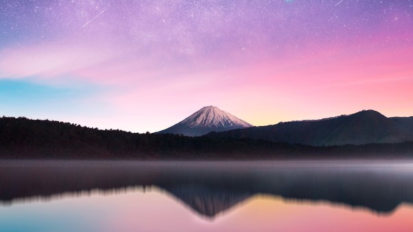 Milky Way Mount Fuji wallpaper