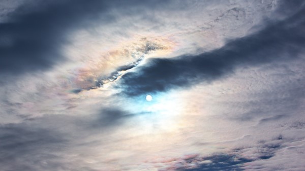 Moon Clouds Sky Picture Wallpaper