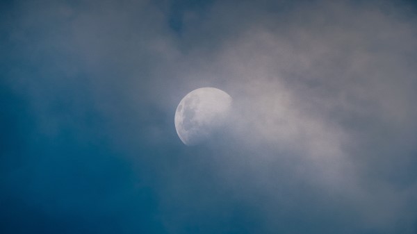 Moon Clouds Sky Wallpaper